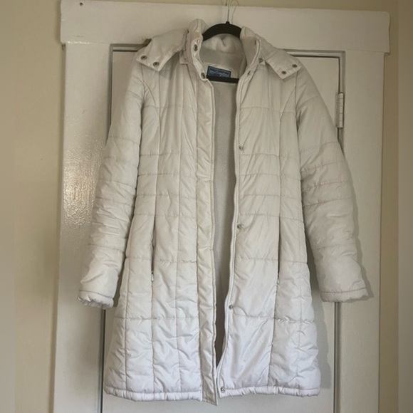 Lane Crawford White MIDI Bubble Jacket Size Small - Picture 3 of 7